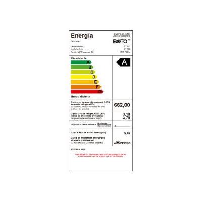 Aire Acondicionado BOTO BT-12G Split 12000 BTU/h (Serie G) ON/OFF - Imagen 4