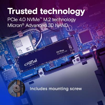 SSD Crucial P3 Plus 500GB NVMe PCIe M.2 CT500P3PSSD8 - Imagen 4