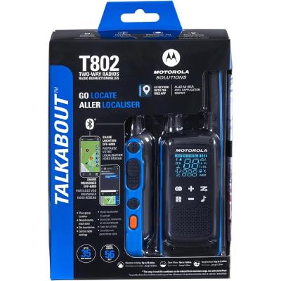 Radios Motorola T802 Talkabout Recargables 35 Millas (Negro/Azul) - Imagen 4