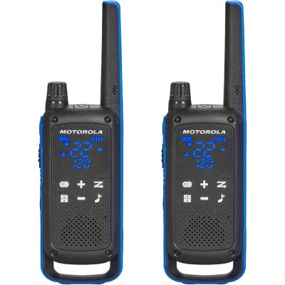 Radios Motorola T802 Talkabout Recargables 35 Millas (Negro/Azul)
